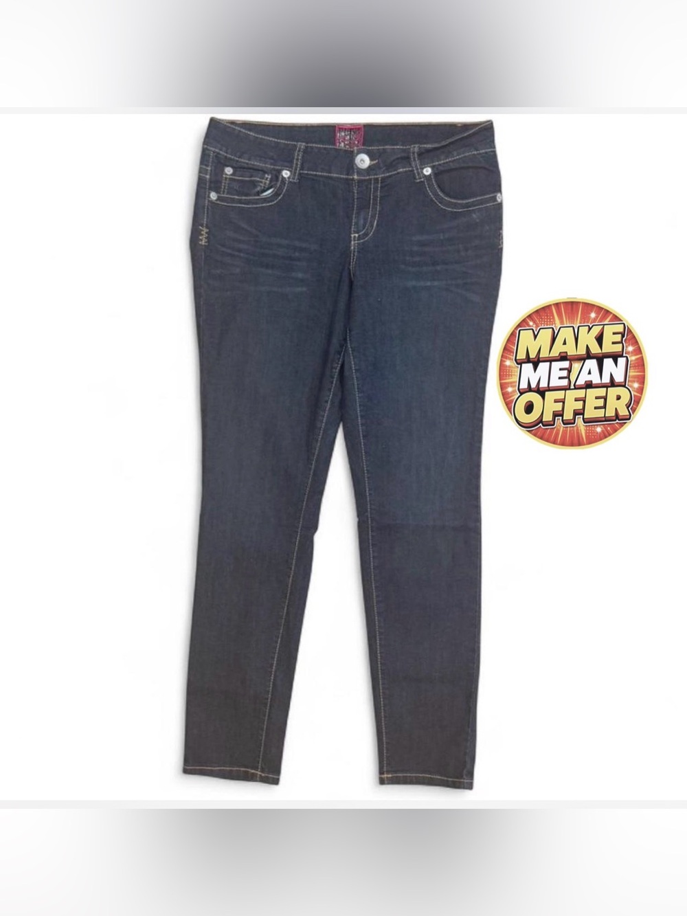 New Dark Wash Women's Straight Jeans - SZ 16R